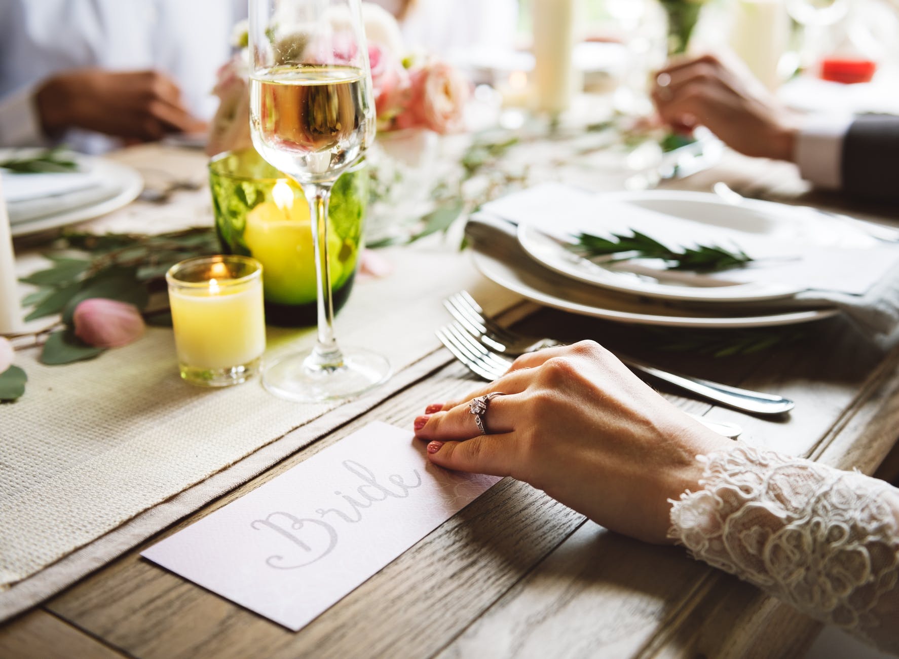 Hochzeit Deko Karte